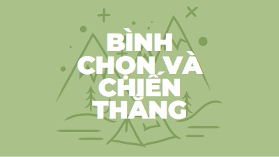 Bình chọn và chiến thắng green whimsical-line