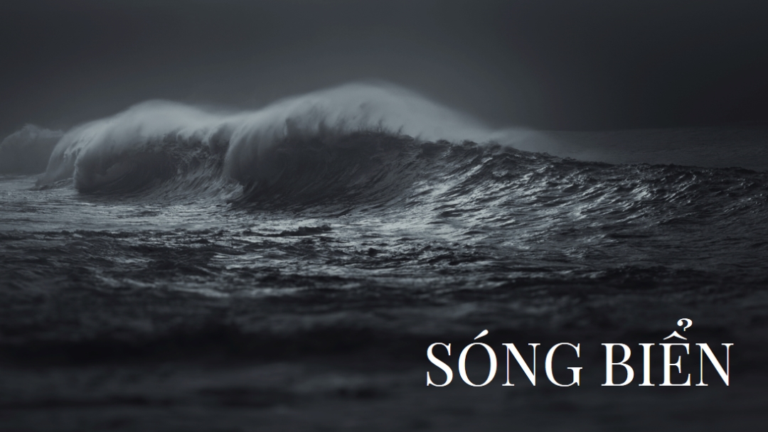 Sóng biển tối gray modern-simple