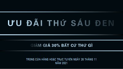 Ưu đãi thứ Sáu Đen black modern-geometric-&-linear