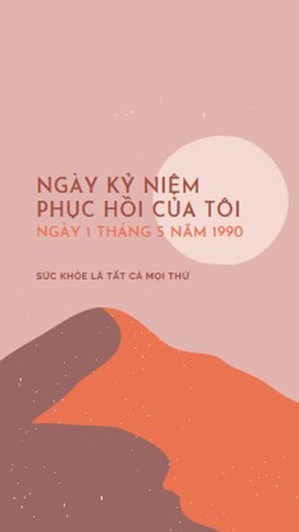 Kỷ niệm ngày phục hồi của tôi pink organic-boho