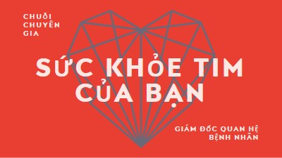 Sức khỏe tim của bạn red modern-bold