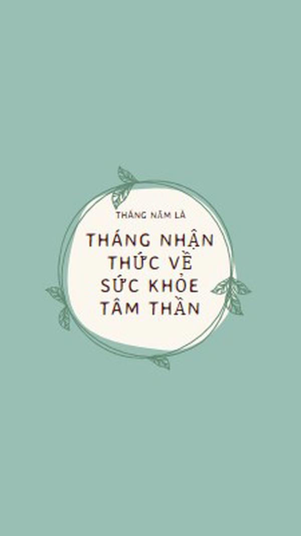 Tôn trọng nhận thức về sức khỏe tâm thần green organic-simple