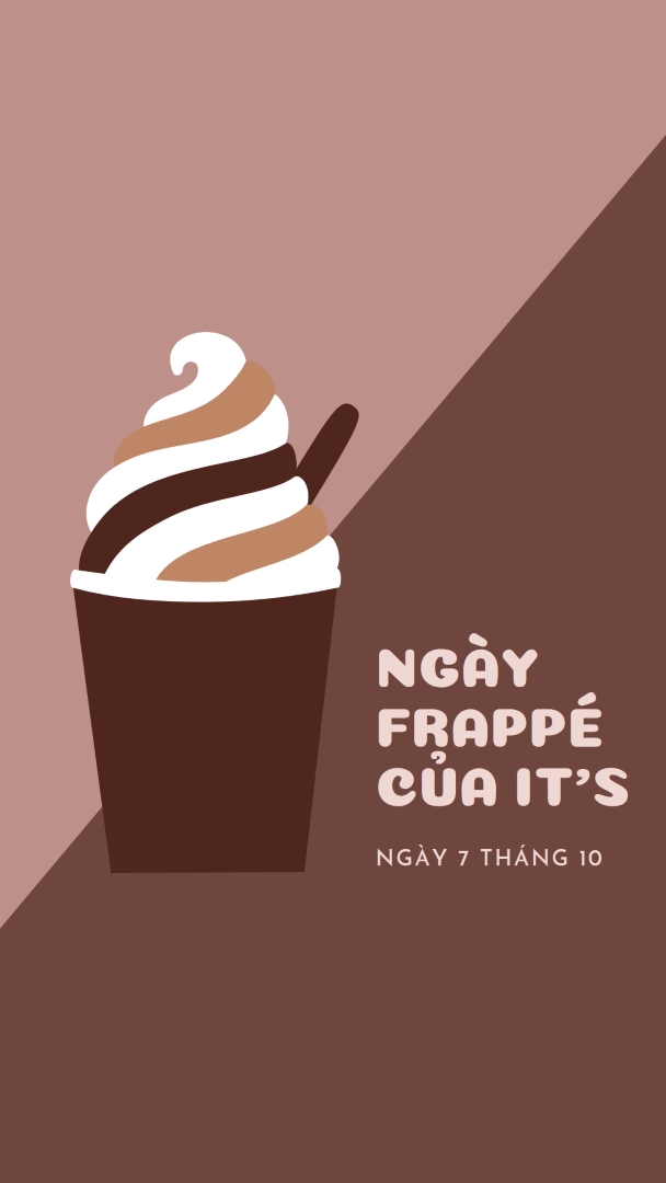 Chúc mừng với một sip brown modern-color-block