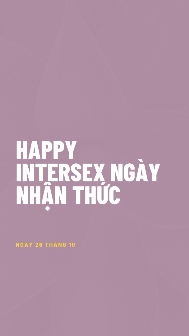Happy Intersex Ngày Nhận thức purple modern-bold