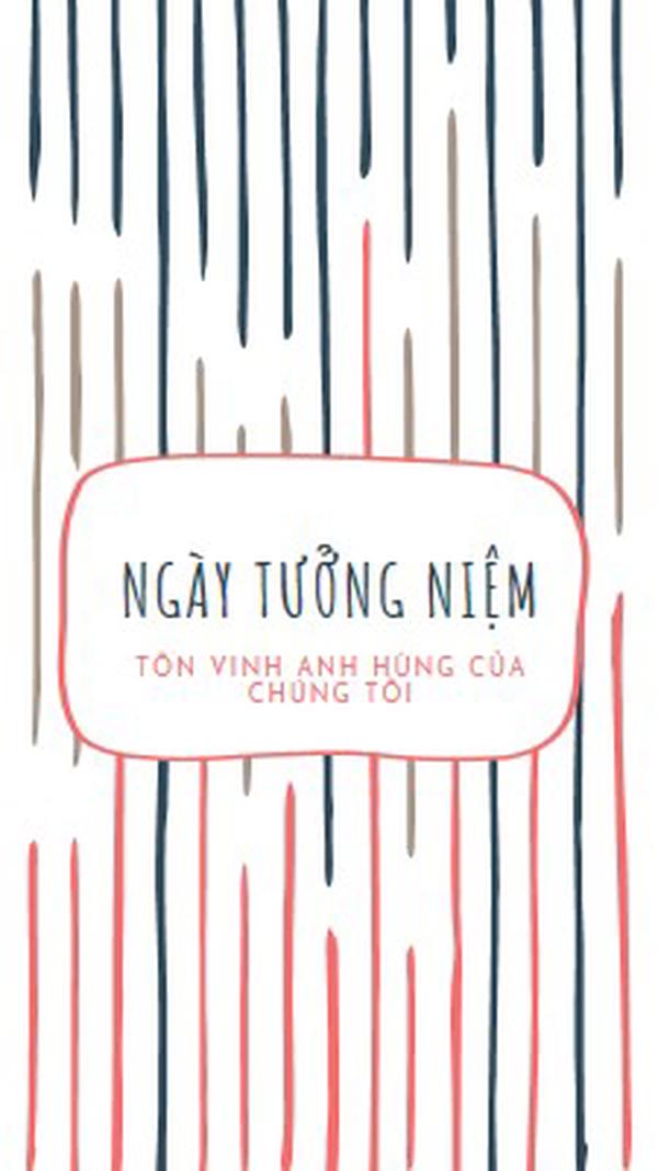 Tôn vinh anh hùng của chúng tôi white whimsical-line