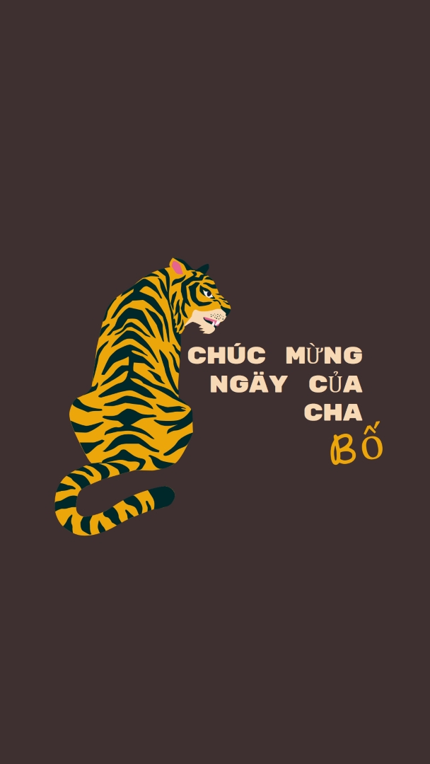 Chúc mừng ngày của cha, bố brown whimsical-color-block