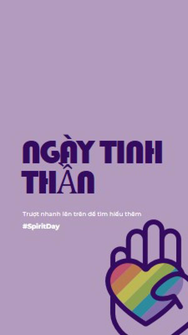 Chúng ta có tinh thần purple vintage-retro