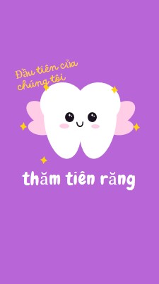 Thăm tiên răng purple whimsical-color-block