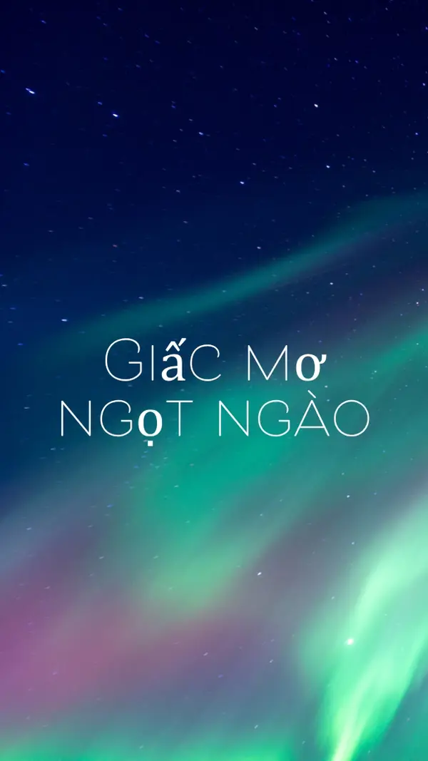 Bầu trời đêm trong mơ ngọt ngào blue modern-simple
