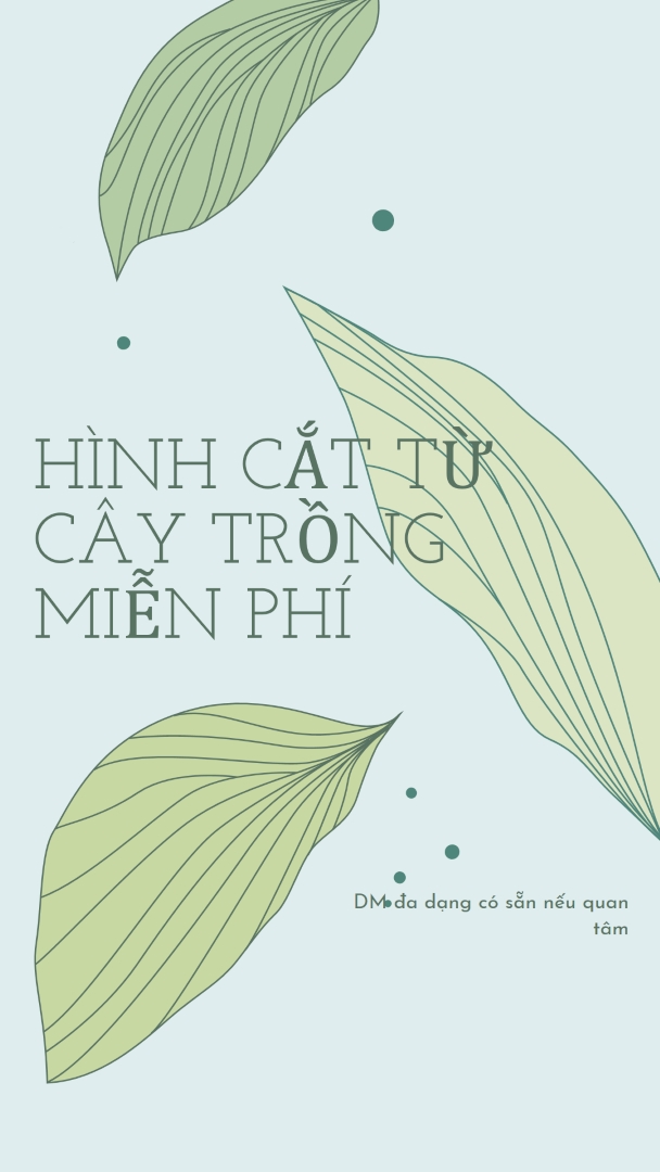 Hình cắt từ cây trồng miễn phí blue organic-simple