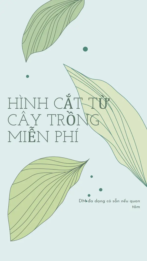 Hình cắt từ cây trồng miễn phí blue organic-simple