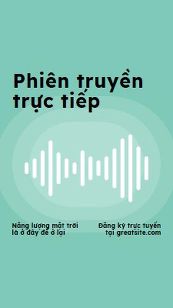 Phiên truyền trực tiếp green modern-simple