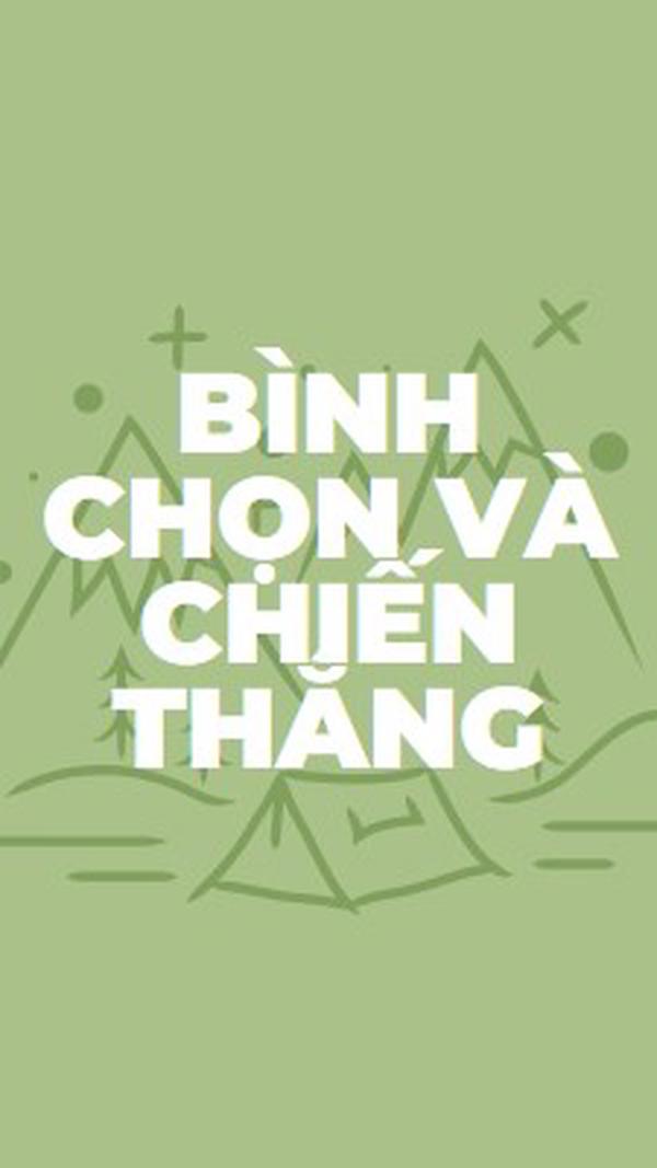 Bình chọn và chiến thắng green whimsical-line