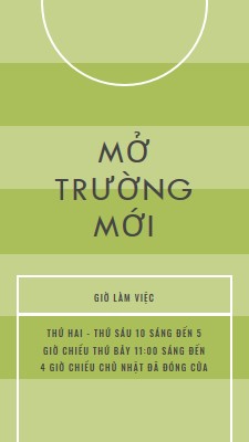 Mục tiêu trường green modern-geometric-&-linear