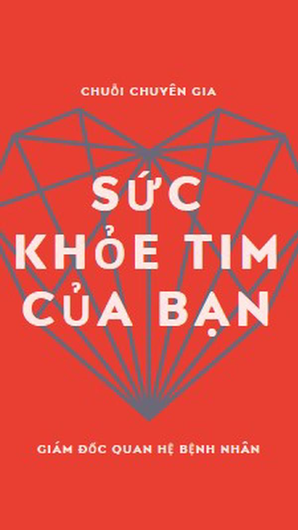 Sức khỏe tim của bạn red modern-bold