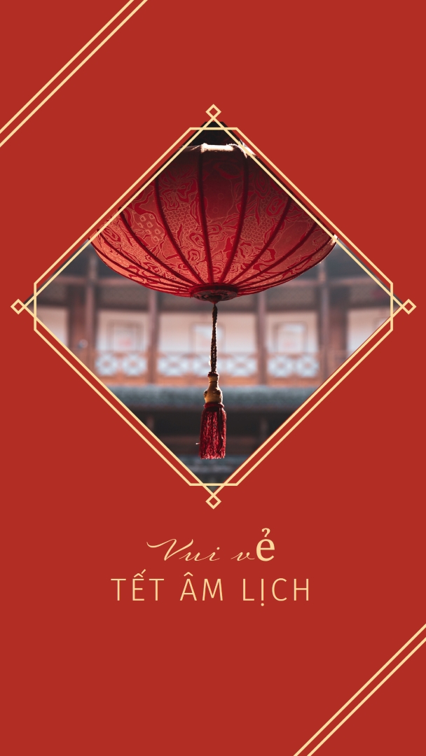 Chúc Mừng Tết Nguyên Đán red modern-simple