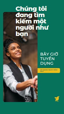 Chúng tôi đang tìm kiếm một người như bạn green modern,simple,corporate,minimal,neutral,geometric