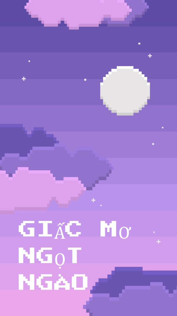 Chúc bạn ngủ ngon purple digital,pixel,night,vintage,fun,computer