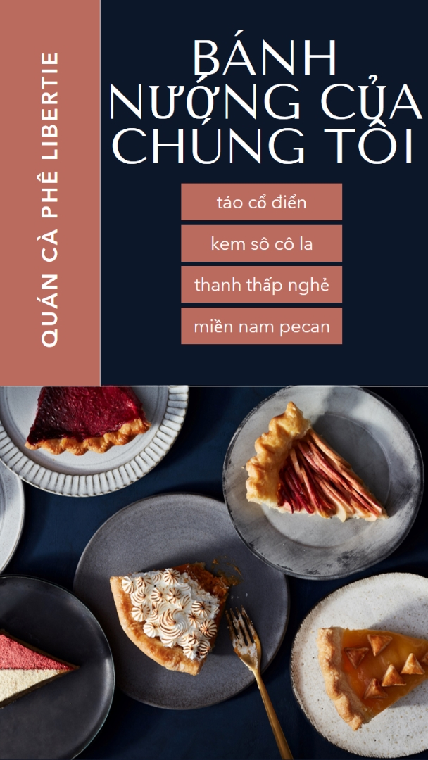 Thưởng thức bánh nướng của chúng tôi blue simple,classic,organized