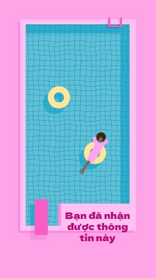 Thư giãn là một cách sống pink bold,playful,pool,vibrant,bright,70s