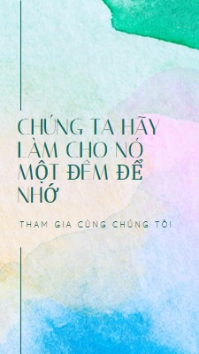 Hãy làm cho nó một đêm để nhớ green minimal,elegant,watercolor