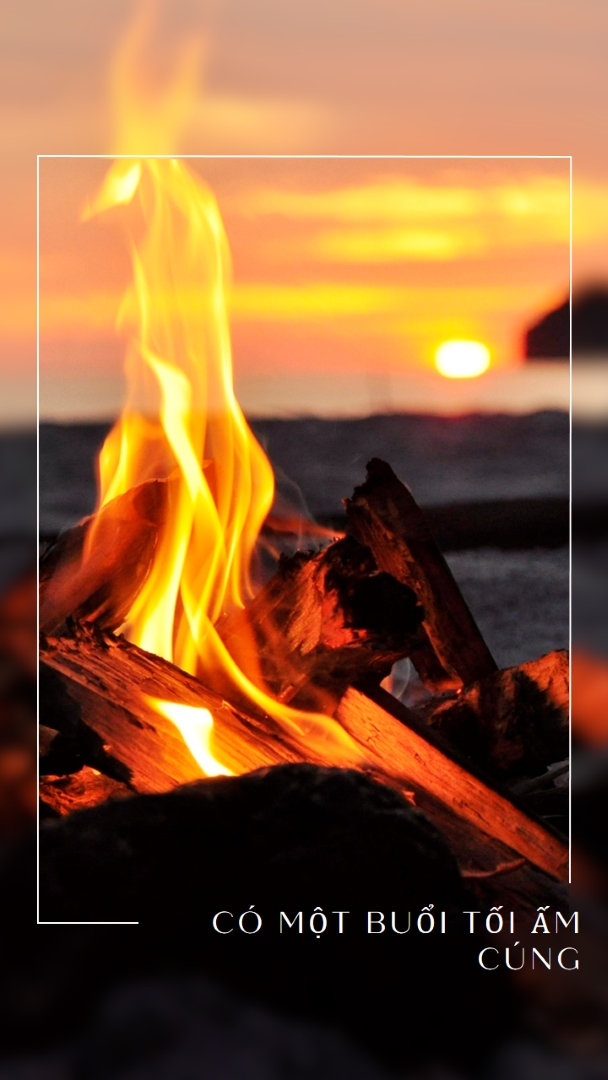 Có một buổi tối ấm cúng orange modern,clean,photo,line,frame,