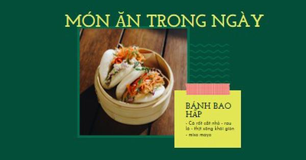 Hãy thử món ăn trong ngày của chúng tôi green modern,bold,fun,geometric,graphic,label