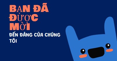 Bạn đã được mời đến bữa tiệc của chúng tôi blue whimsical,bold,monster