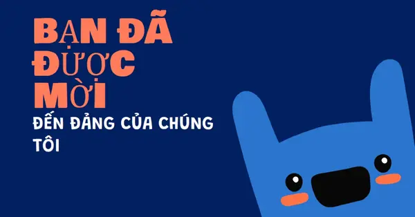 Bạn đã được mời đến bữa tiệc của chúng tôi blue whimsical,bold,monster