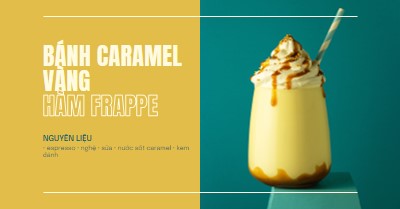 Frappe caramel vàng yellow modern,simple,duotone