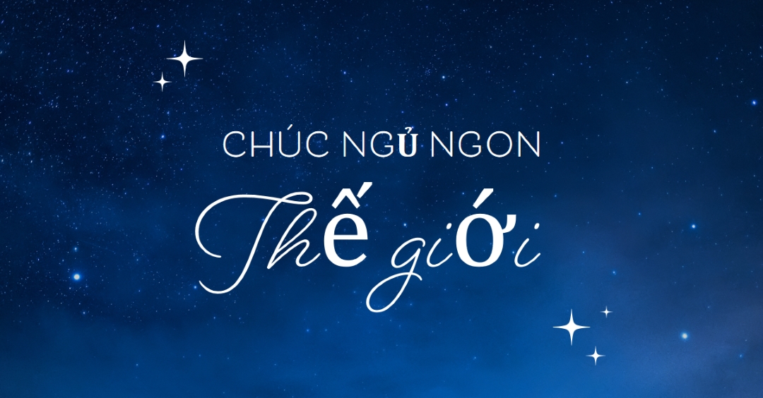 Chúc bạn ngủ ngon blue modern,simple,typographic,whimsical,motif,