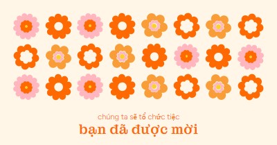 Chúng ta tổ chức tiệc orange bold,fun,graphic