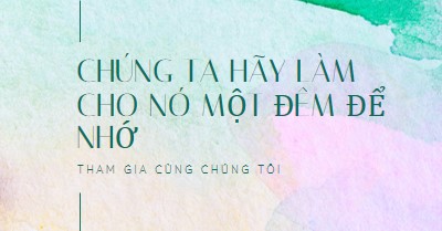 Hãy làm cho nó một đêm để nhớ green minimal,elegant,watercolor