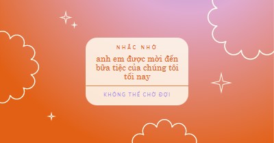 Tối nay hãy đến bữa tiệc của chúng tôi red gradient,bold,sparkle