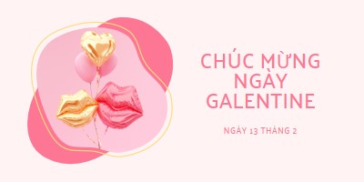 Chúc mừng ngày Valentine, gal white organic-simple