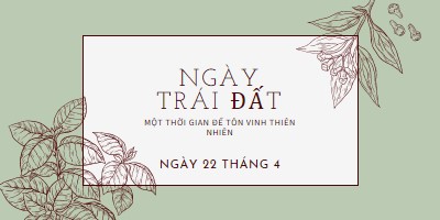 Ý ông là thế giới đối với tôi green vintage-botanical