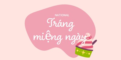 Tươi nướng vui vẻ pink whimsical-line