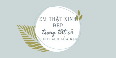 Đẹp theo mọi cách của bạn blue organic-simple