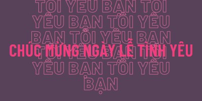 Anh yêu em, ngày lễ tình yêu purple modern-bold