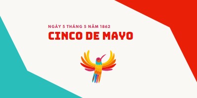 Chúc mừng Cinco de Mayo red modern-color-block