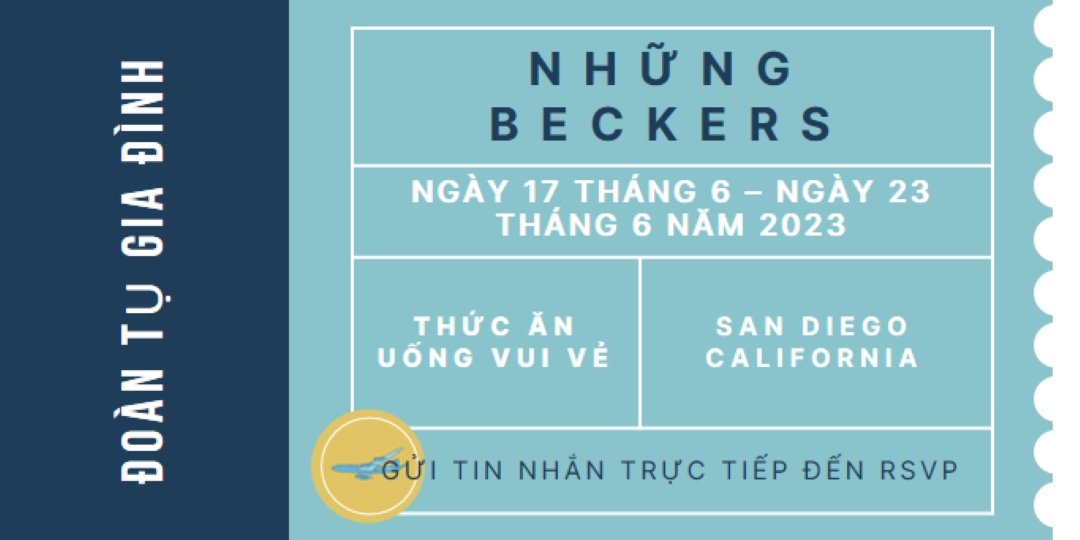 Vé cho ngày đoàn tụ blue modern-bold