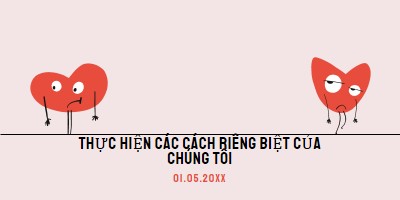 Thực hiện các cách riêng biệt của chúng tôi pink whimsical-line