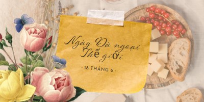 Ngày Dã ngoại Thế giới yellow vintage-botanical