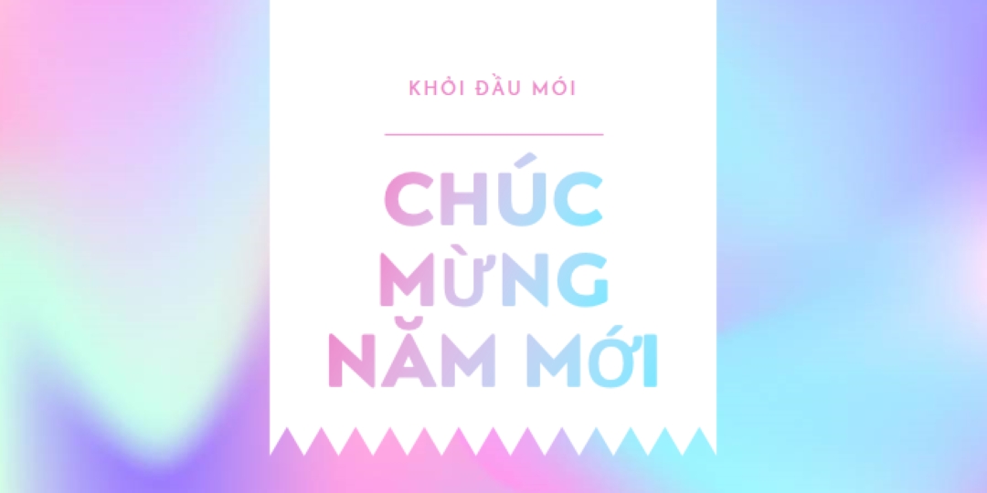 Năm mới, những khởi đầu mới blue modern-bold