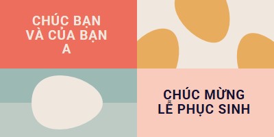 Chúc mừng Phục sinh cho bạn và của bạn orange modern-color-block