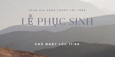 Hãy cùng chúng tôi vào Chủ Nhật Phục Sinh gray modern-simple