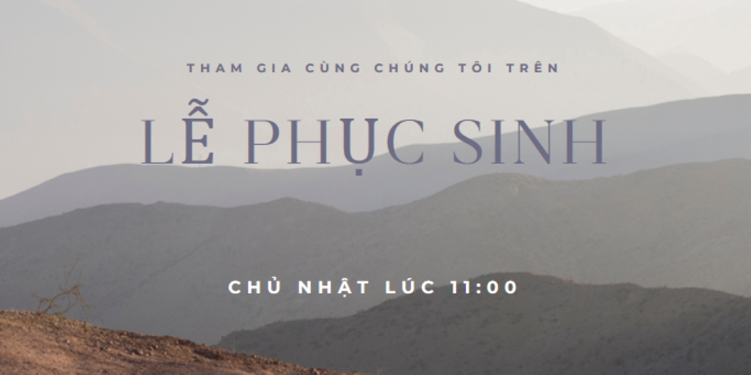 Hãy cùng chúng tôi vào Chủ Nhật Phục Sinh gray modern-simple