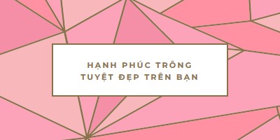 Hạnh phúc trở lại pink modern-simple