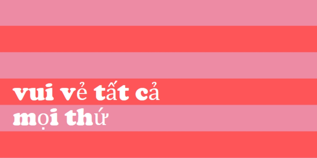 Mọi thứ đều vui vẻ pink modern-bold