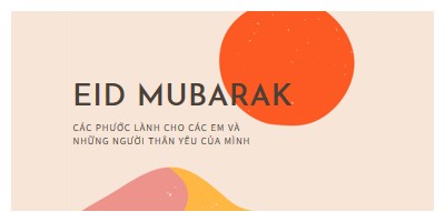 Eid phước lành pink organic-simple